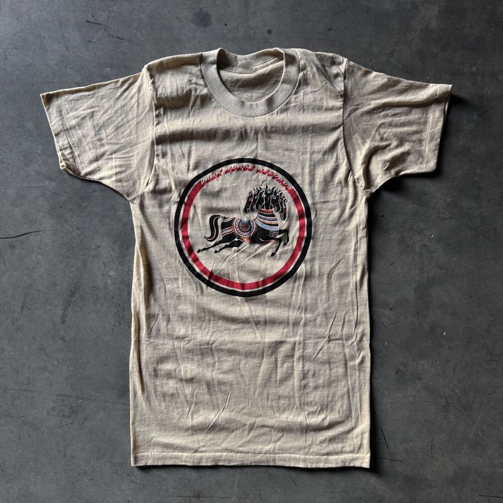 Vintage 1970s Dark Horse Records George Harrison Beatles T-Shirt Promo Small